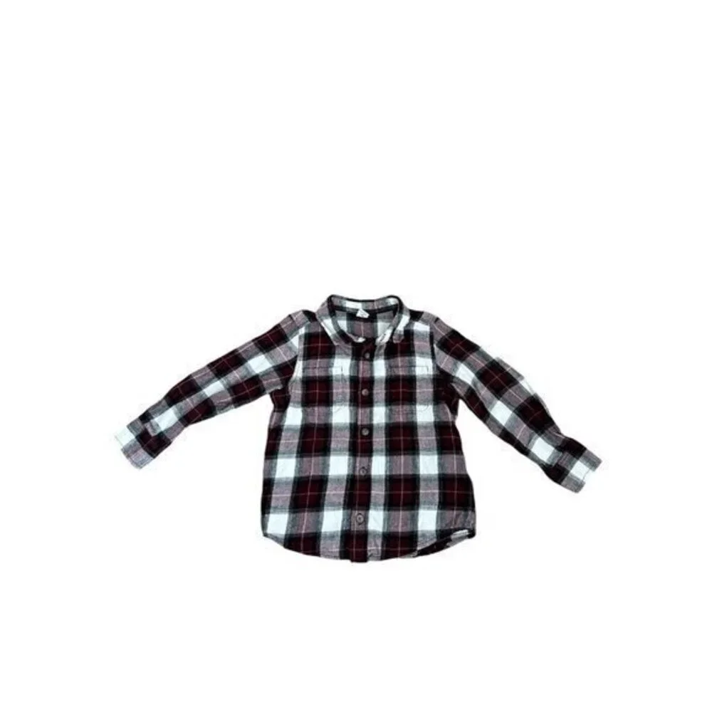 Old Navy Plaid Flannel Button Up